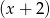 (x+ 2) 