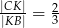 |C|KKB||= 23 