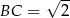 AB = 1 