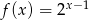 f(x) = 2x &minus; 1 