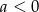 a < 0 