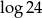 log2 4 