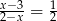 x−-3 = 1 2−x 2 