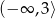 (− ∞ ,3⟩ 