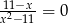 11−x-= 0 x2− 11 