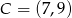 C = (7,9) 