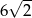 6 √ 2- 