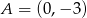 A = (0,&minus; 3) 