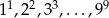 11,22,33,...,9 9 