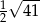 1√ --- 2 4 1 