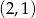 (2,1) 