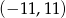 (&minus; 11,11 ) 