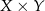 X × Y 