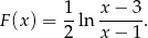 F(x) = 1-ln x-−-3-. 2 x − 1 