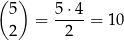 ( ) 5 = 5-⋅4 = 1 0 2 2 