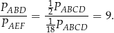  1 PABD-- 2PABCD--- PAEF = 1-P = 9. 18 ABCD 