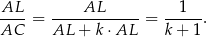 AL-- ----AL------ --1--- AC = AL + k⋅ AL = k + 1 . 