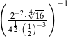 ( -- ) −1 2−2⋅4√16- 412⋅(1)−3 2 