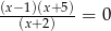 (x−-1)(x+5) (x+2) = 0 