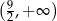 (9,+ ∞ ) 2 