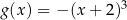 g(x ) = − (x+ 2)3 