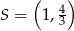  ( 4 ) S = 1,3 