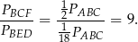 P 1P -BCF-= -2-ABC--= 9. PBED 118PABC 