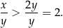 x- 2y- y > y = 2. 