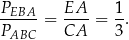 PEBA--= EA--= 1. PABC CA 3 