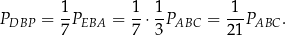 P = 1P = 1-⋅ 1P = 1-P . DBP 7 EBA 7 3 ABC 21 ABC 