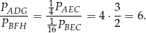 PADG 14PAEC 3 ------= 1------ = 4 ⋅--= 6. PBFH 16PBEC 2 