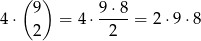  ( ) 9 9-⋅8 4⋅ 2 = 4 ⋅ 2 = 2⋅9 ⋅8 