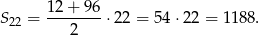 S22 = 12+--96-⋅22 = 54 ⋅22 = 1188. 2 
