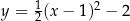  1 2 y = 2(x− 1) − 2 