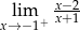  x−2- xl→im−1+ x+1 