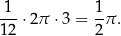 1-- 1- 12 ⋅2π ⋅3 = 2π . 