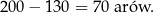 20 0− 130 = 70 arów. 