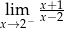  x+-1 xli→m2−x− 2 