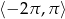 ⟨− 2π ,π⟩ 