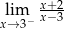  x+-2 xli→m3−x− 3 