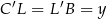 C ′L = L′B = y 