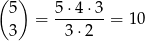 ( ) 5 = 5⋅-4⋅3-= 10 3 3 ⋅2 