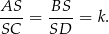 AS-- -BS- SC = SD = k. 