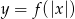 y = f(|x|) 