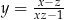 y = x−z-- xz−1 