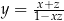  x+z-- y = 1−xz 