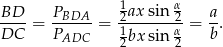 BD-- PBDA-- 12ax-sin-α2 a- DC = P = 1 α = b . ADC 2bx sin 2