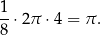 1- 8 ⋅2π ⋅4 = π. 