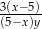 3(x−-5) (5−x )y 