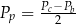  P −P Pp = -c2-b 